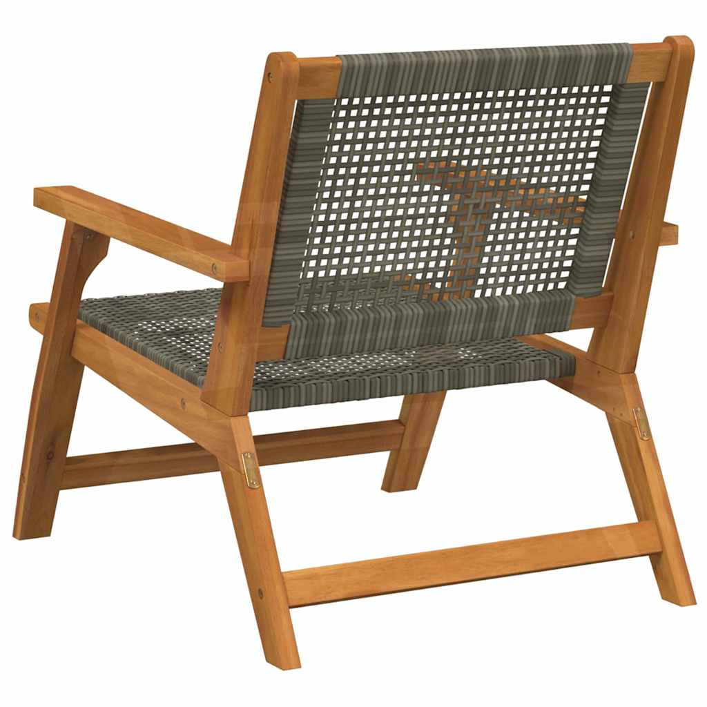 vidaXL Meble ogrodowe 2 pcs Szary 67 x 78 x 73 cm Lite Drewno Akacji
