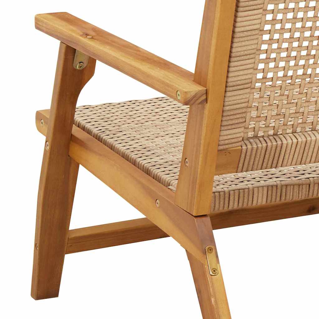 vidaXL Meble ogrodowe 2 pcs Beżowy 67 x 78 x 73 cm Lite Drewno Akacji