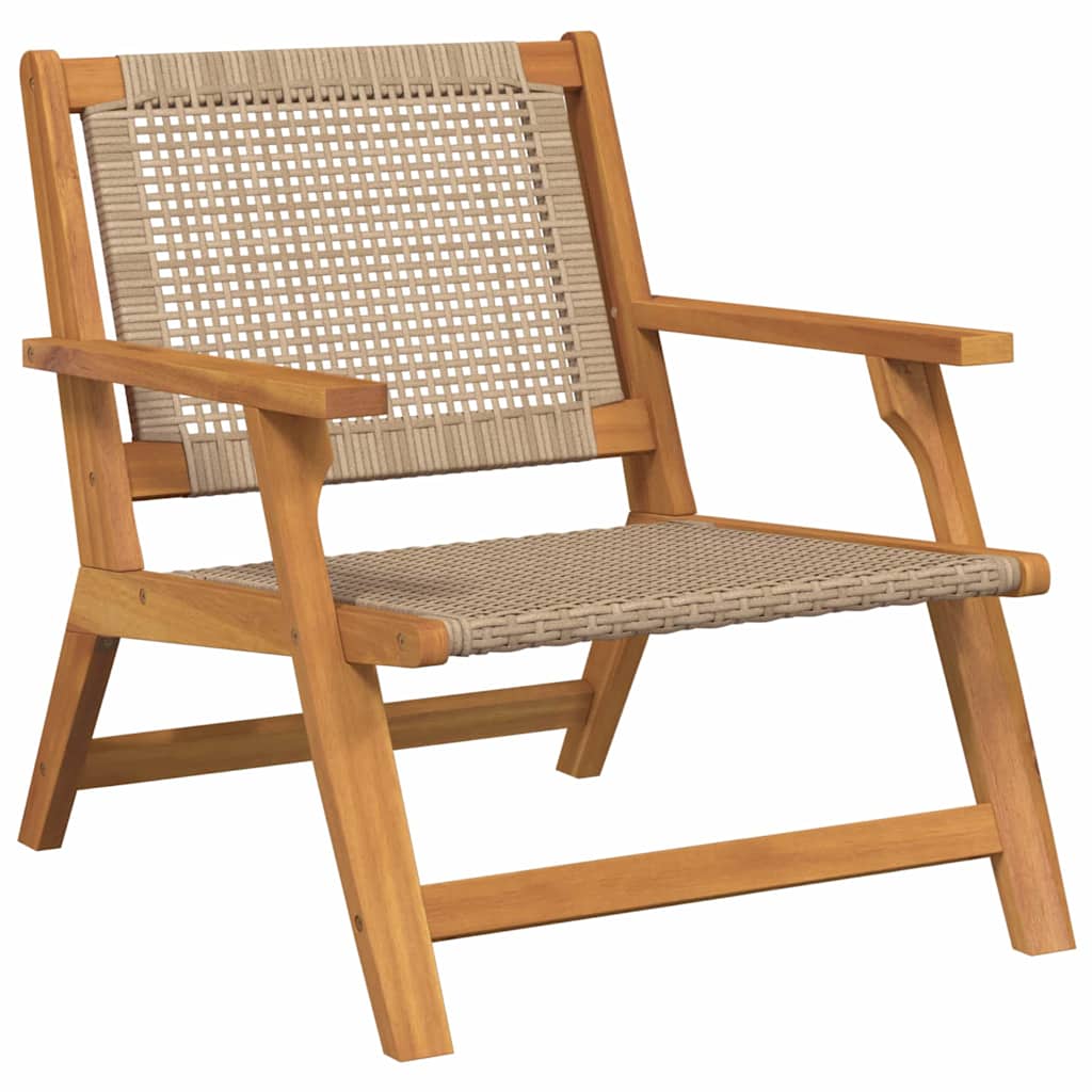 vidaXL Meble ogrodowe 2 pcs Beżowy 67 x 78 x 73 cm Lite Drewno Akacji