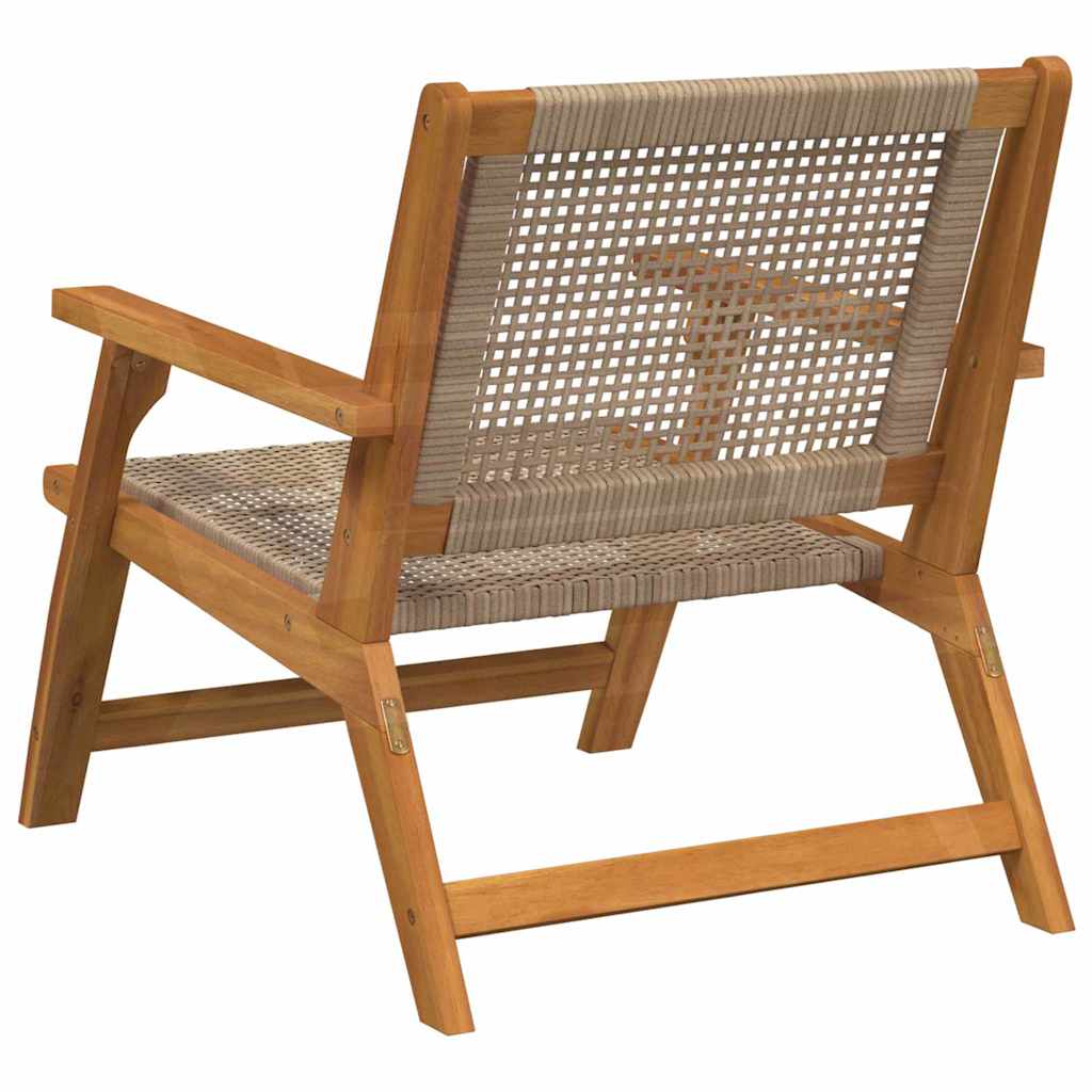 vidaXL Meble ogrodowe 2 pcs Beżowy 67 x 78 x 73 cm Lite Drewno Akacji
