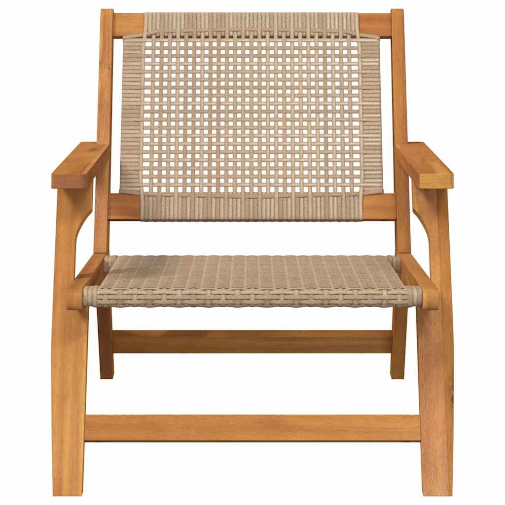 vidaXL Meble ogrodowe 2 pcs Beżowy 67 x 78 x 73 cm Lite Drewno Akacji