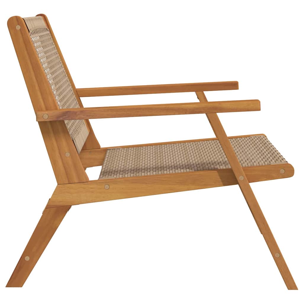 vidaXL Meble ogrodowe 2 pcs Beżowy 67 x 78 x 73 cm Lite Drewno Akacji