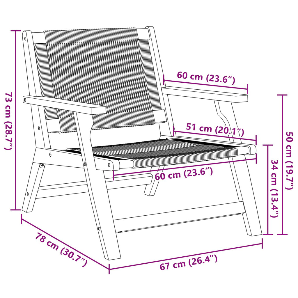 vidaXL Meble ogrodowe 2 pcs Szary 67 x 78 x 73 cm Lite Drewno Akacji