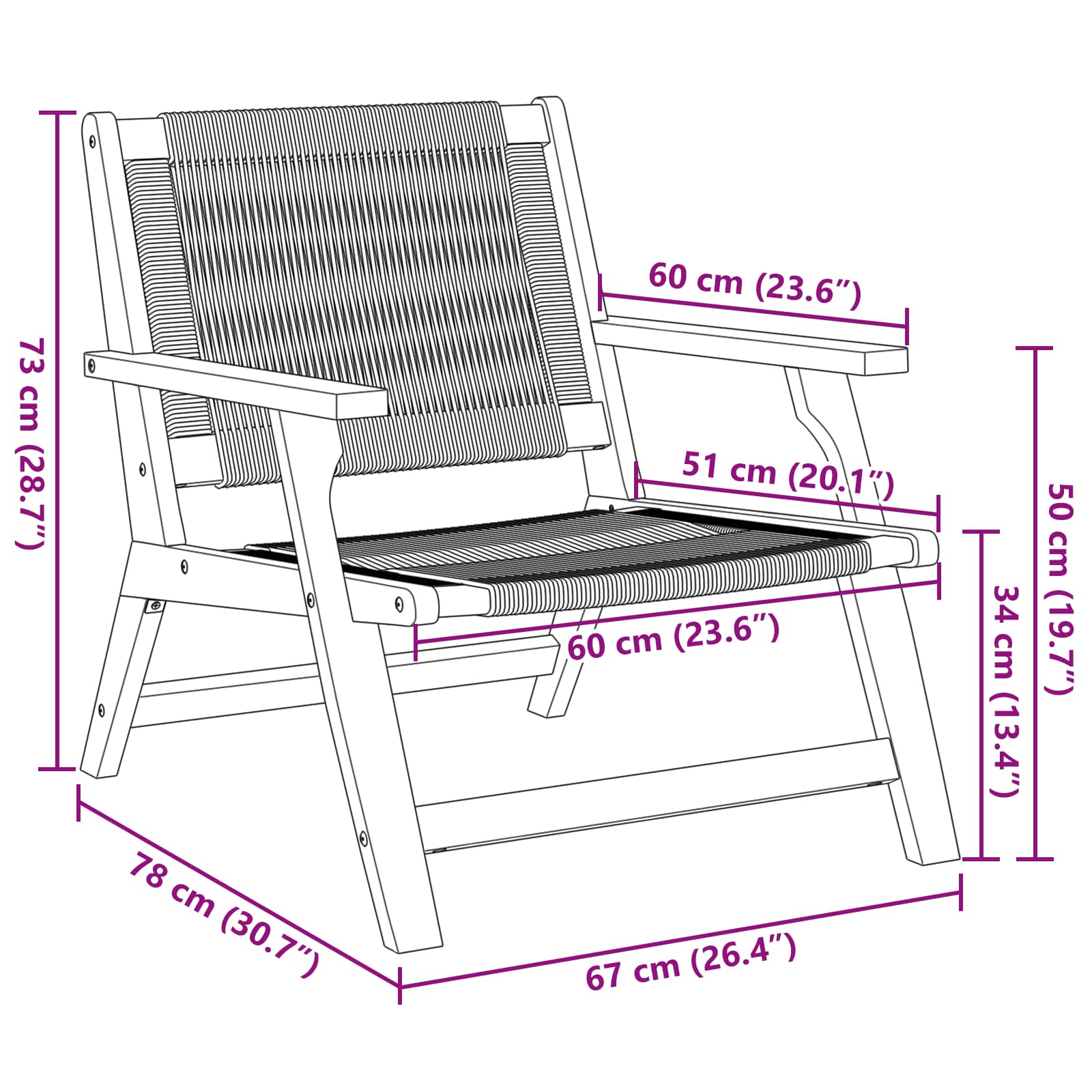 vidaXL Meble ogrodowe 2 pcs Szary 67 x 78 x 73 cm Lite Drewno Akacji