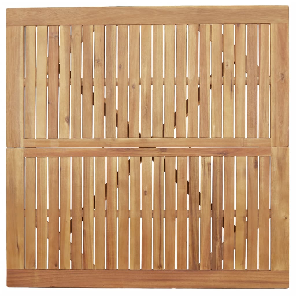 vidaXL Stół ogrodowy, kwadratowy, 110x110x75 cm, lite drewno akacjowe