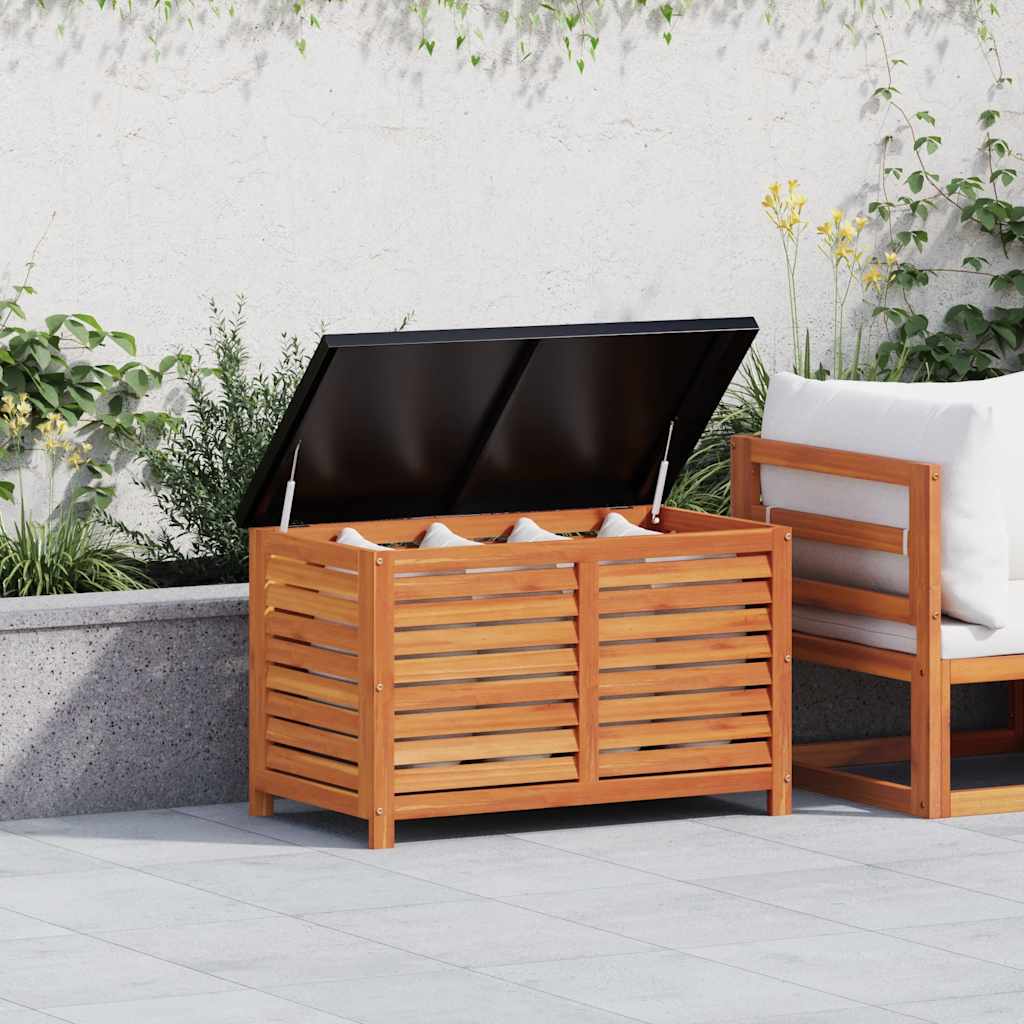 vidaXL Skrzynia ogrodowa, 90x48x55 cm, lite drewno eukaliptusowe