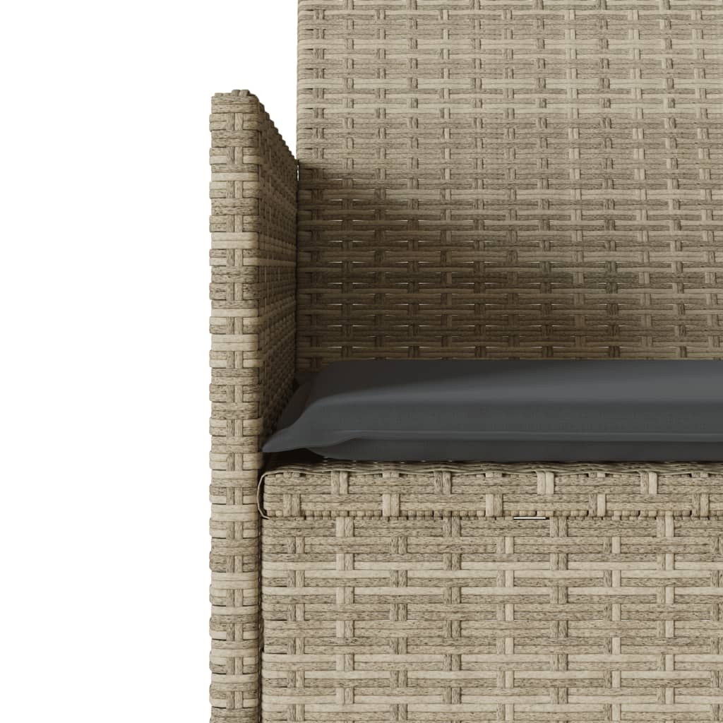 vidaXL Ogrodowa sofa 2-os. ze stolikiem i poduszkami, jasnoszara