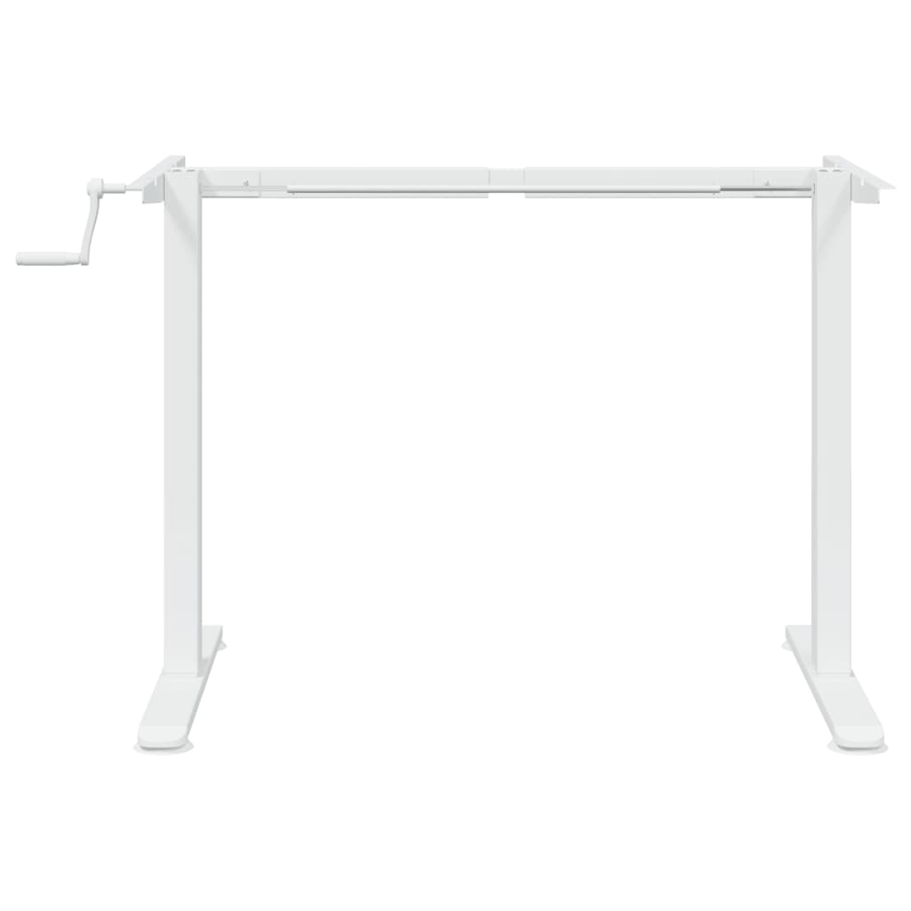 vidaXL Rama biurka do pracy na stojąco, biała, (94-135)x60x(70-114) cm