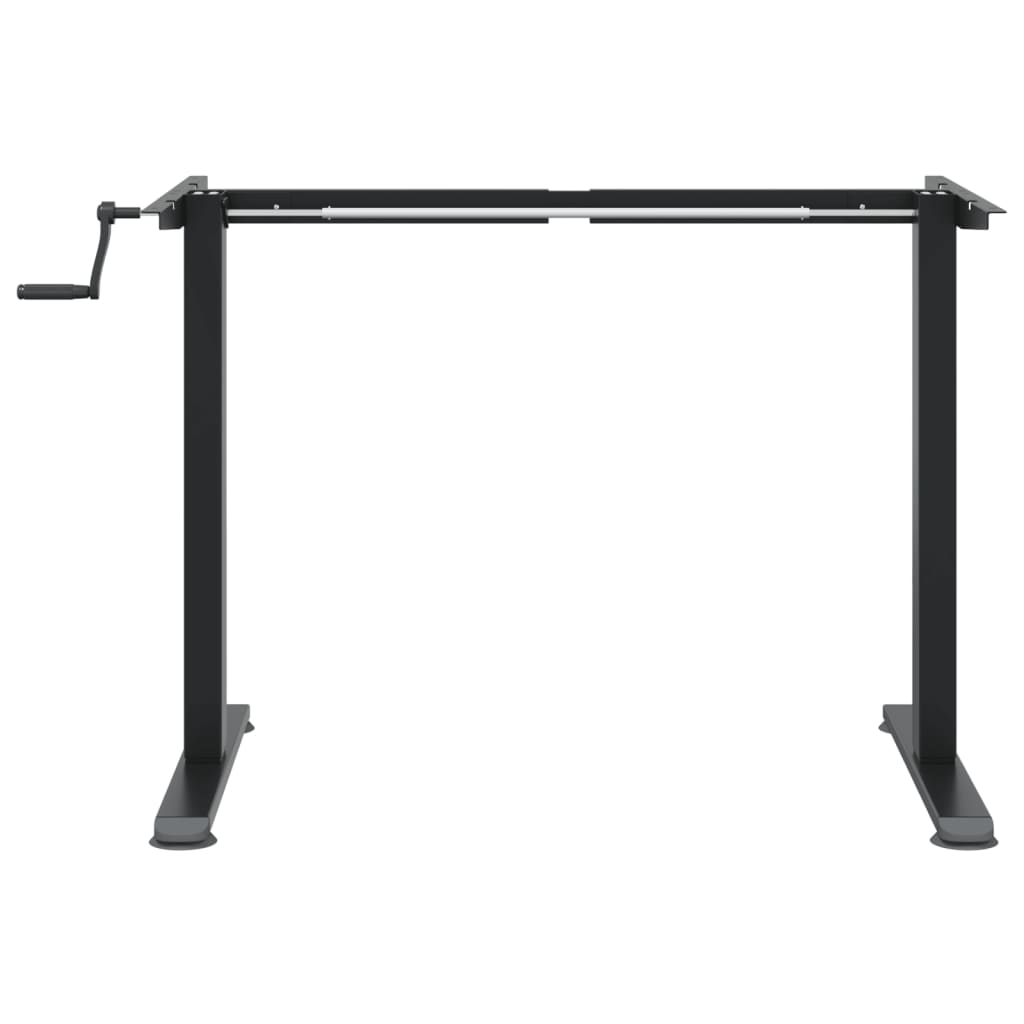 vidaXL Rama biurka do pracy na stojąco, czarna, (94-135)x60x(70-114)cm