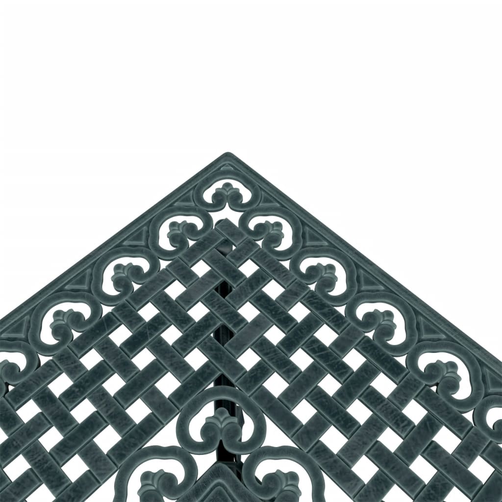 vidaXL Stolik ogrodowy, zielony, 80x80x75 cm, odlewane aluminium