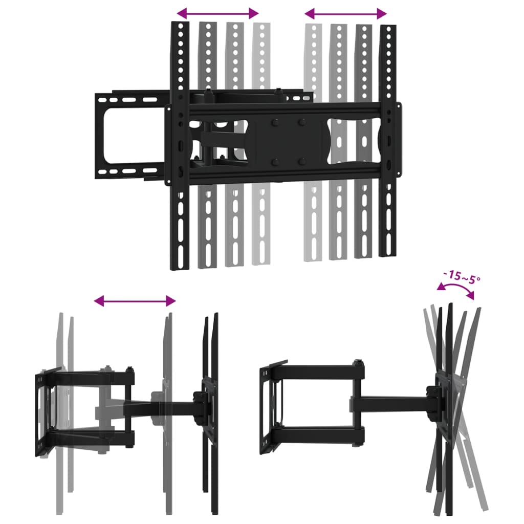 vidaXL Uchwyt ścienny na TV 26-70'', rozstaw VESA 400x400 mm, 40 kg