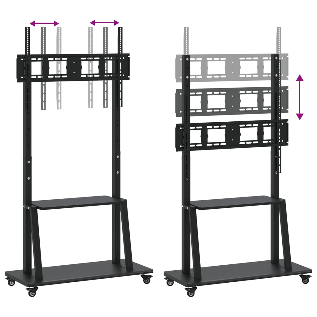 vidaXL Stojak na kółkach na TV 32-90'', VESA maks. 800x600 mm, 100 kg