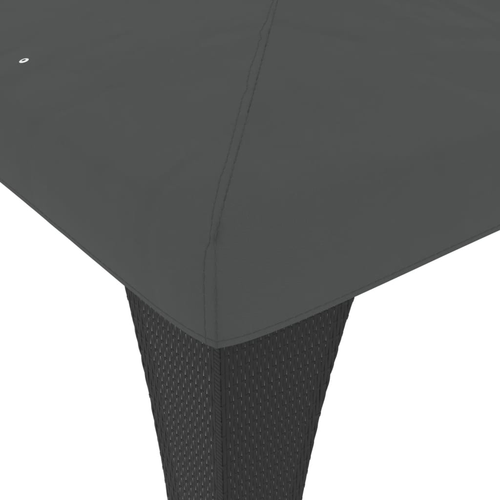 vidaXL Altana ogrodowa z podwójnym dachem, antracytowa, 2,98x2,98 m