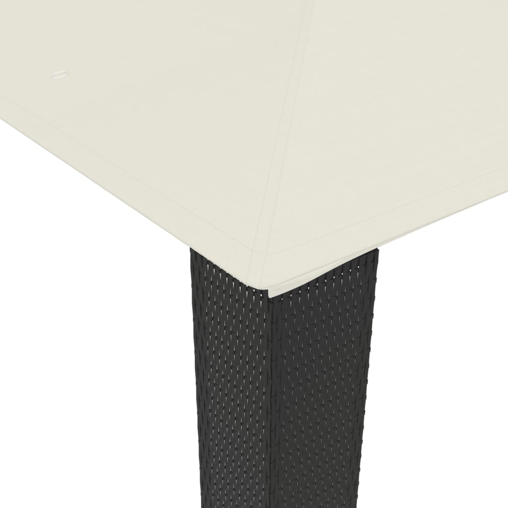 vidaXL Altana ogrodowa z podwójnym dachem, kremowa, 2,94x2,94 m, stal