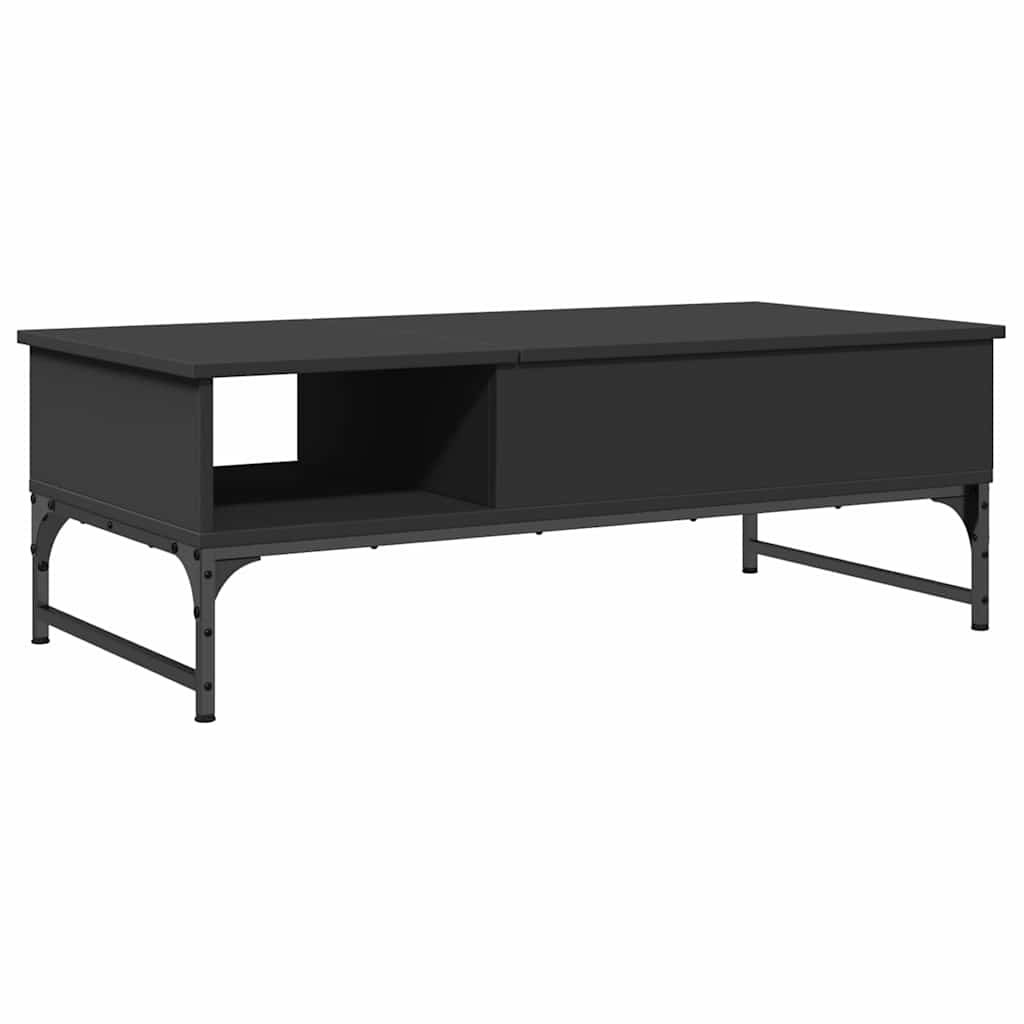 vidaXL Stolik kawowy, czarny, 100x50x35 cm, materiał drewnopochodny
