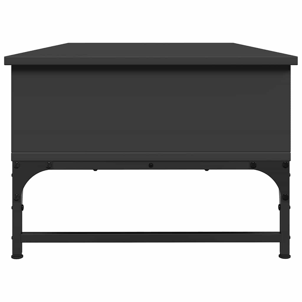 vidaXL Stolik kawowy, czarny, 100x50x35 cm, materiał drewnopochodny