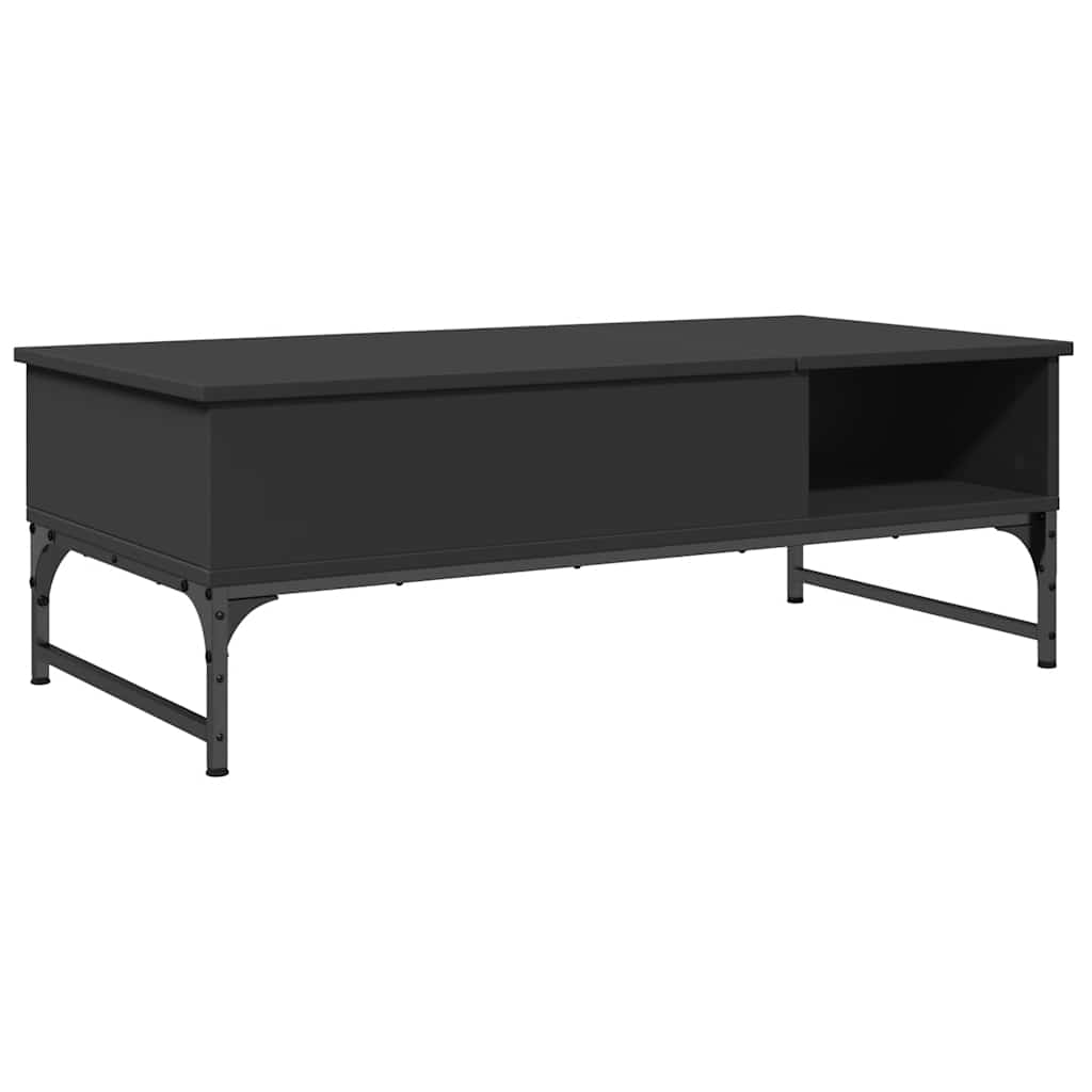 vidaXL Stolik kawowy, czarny, 100x50x35 cm, materiał drewnopochodny