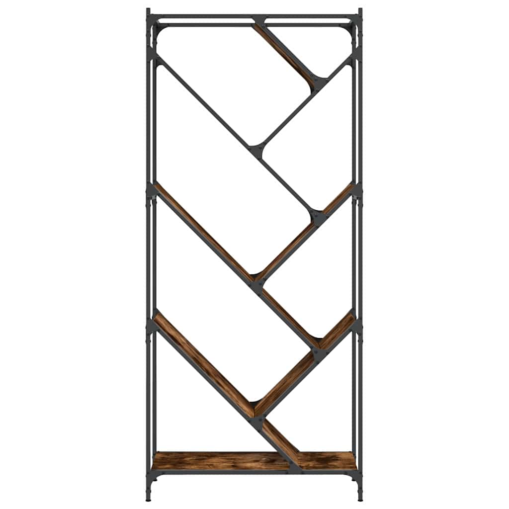 vidaXL Regał, przydymiony dąb, 79x30x180 cm, materiał drewnopochodny