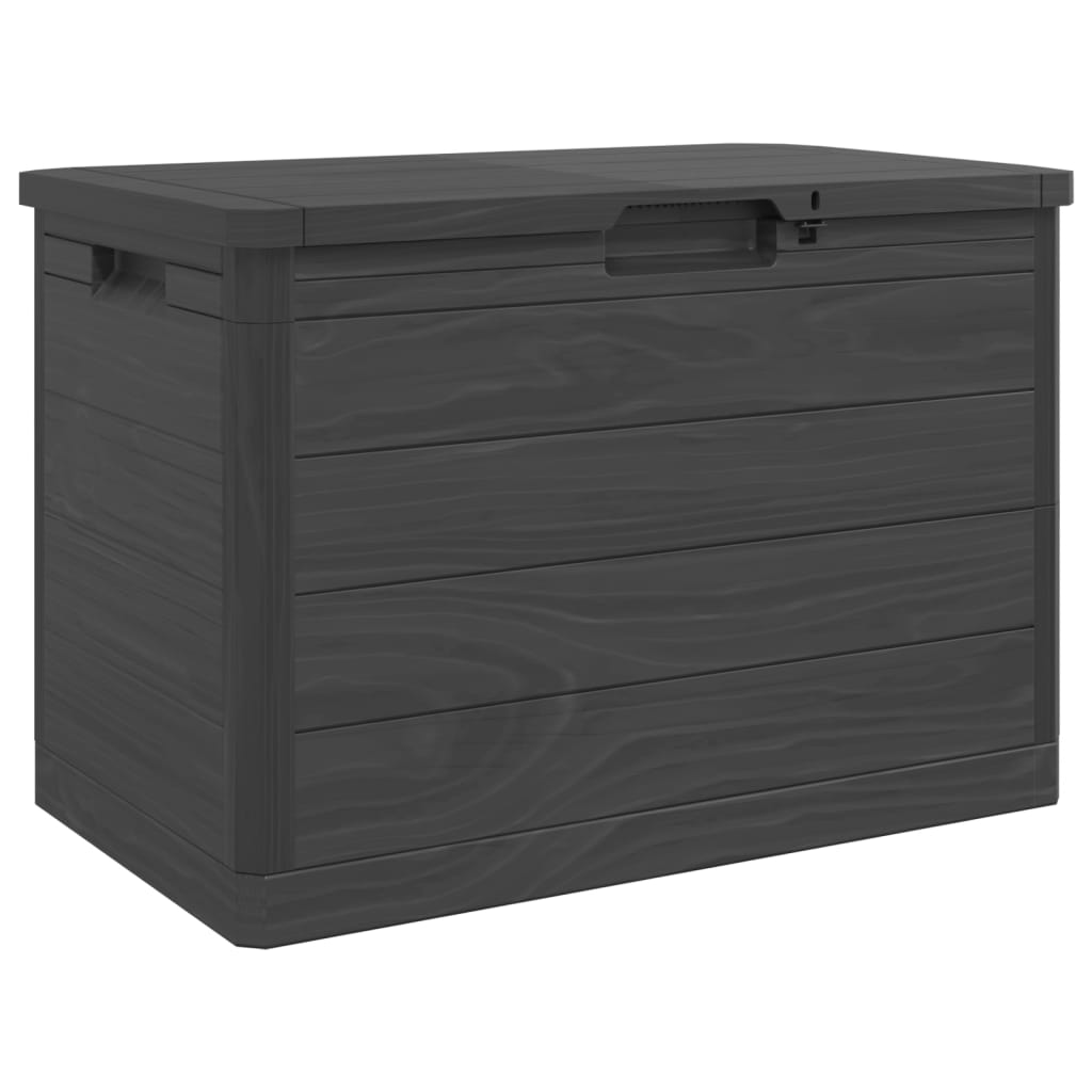 vidaXL Ogrodowa skrzynia na poduszki, antracytowa, 77,5x44,5x53 cm, PP