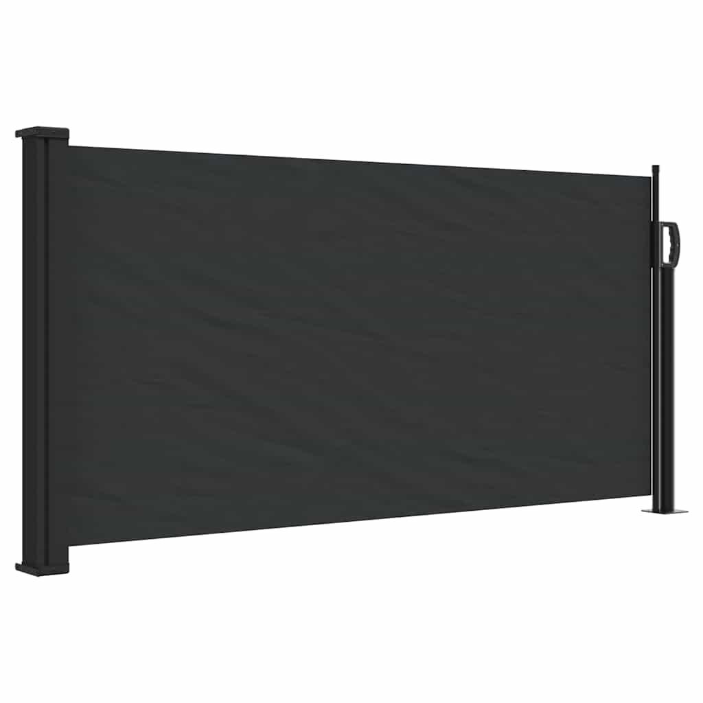 vidaXL Zwijana markiza boczna, czarna, 100x300 cm