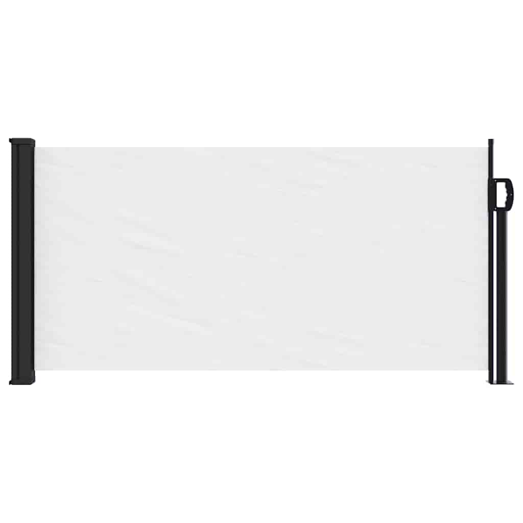 vidaXL Zwijana markiza boczna, biała, 100x300 cm