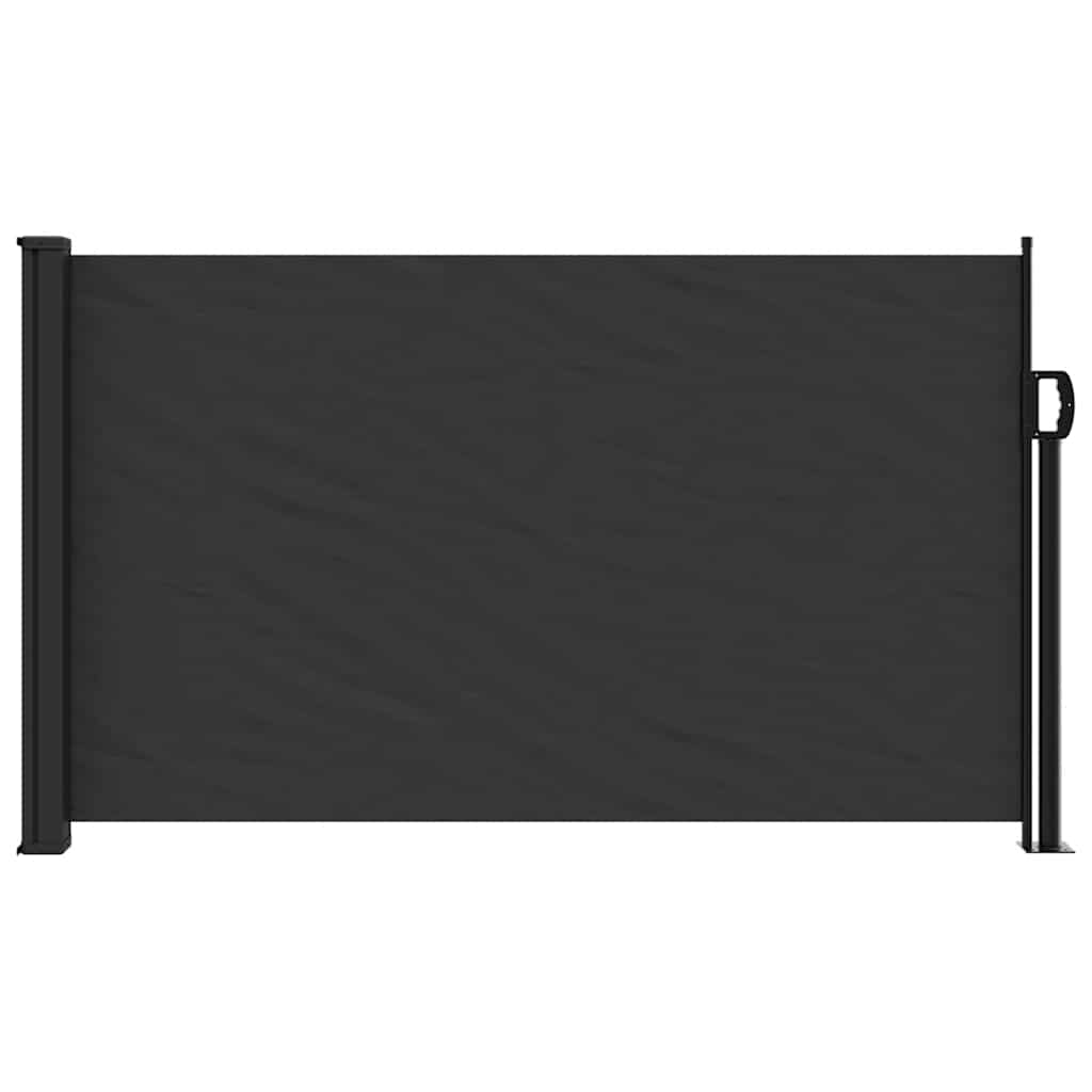 vidaXL Zwijana markiza boczna, czarna, 117x300 cm