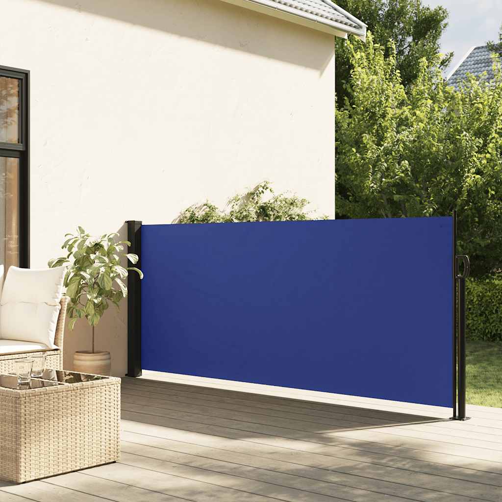 vidaXL Zwijana markiza boczna, niebieska, 117x300 cm