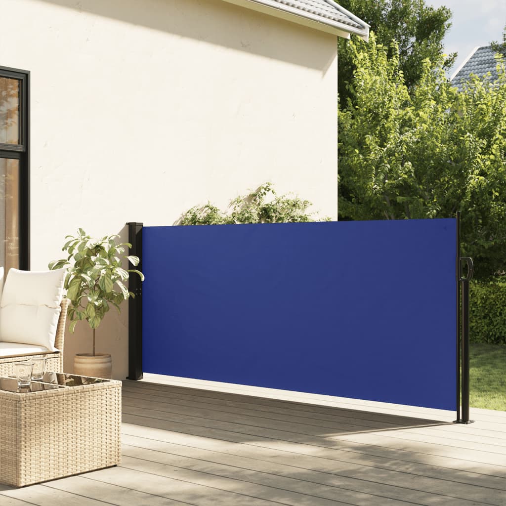 vidaXL Zwijana markiza boczna, niebieska, 140x300 cm