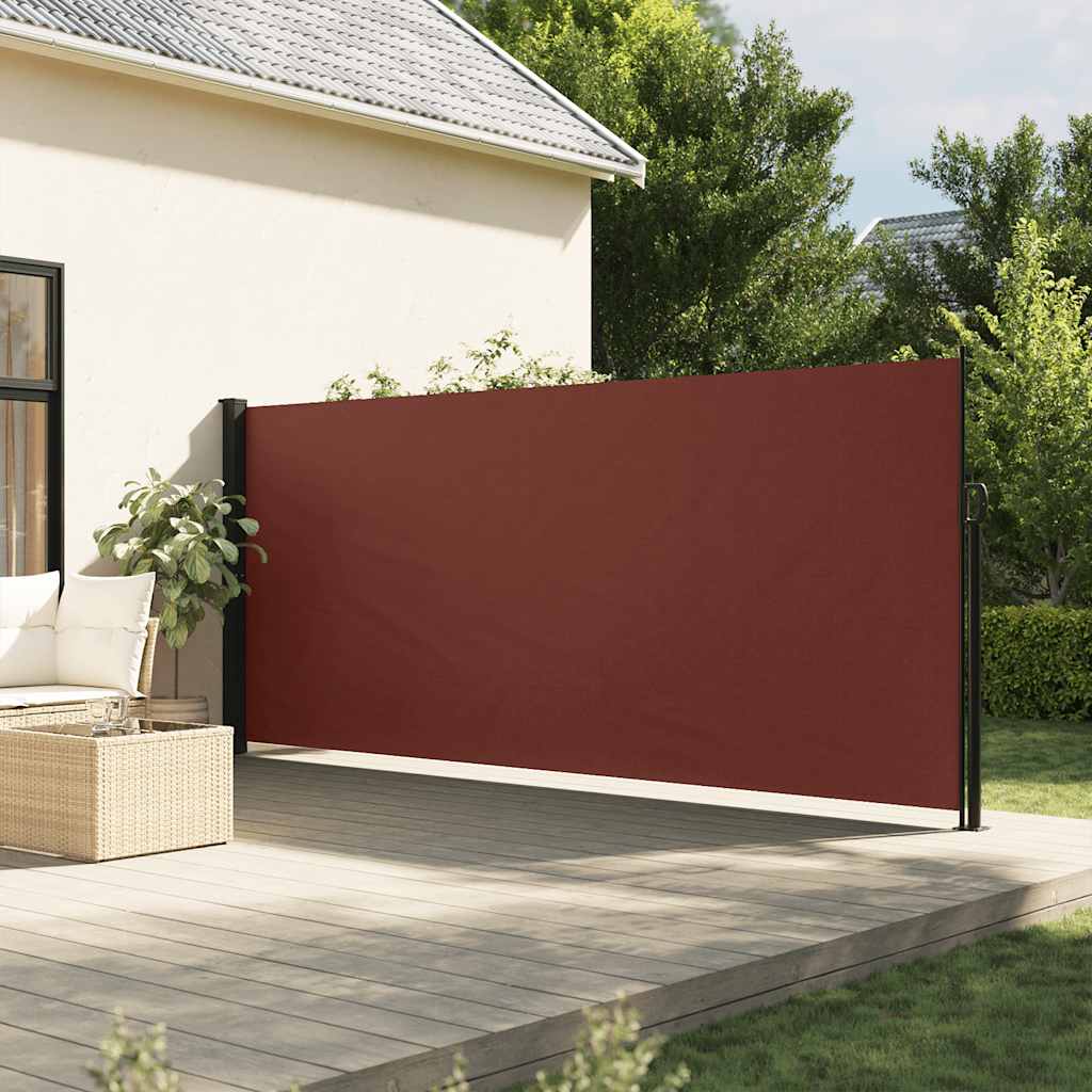 vidaXL Zwijana markiza boczna, brązowa, 160x300 cm