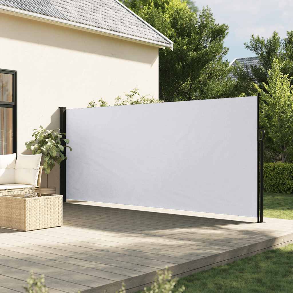 vidaXL Zwijana markiza boczna, biała, 160x300 cm