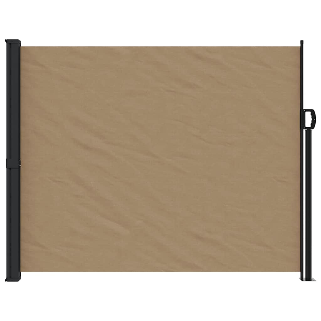 vidaXL Zwijana markiza boczna, taupe, 170x300 cm