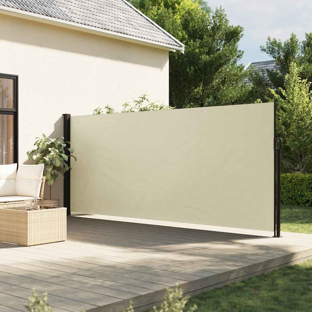 vidaXL Zwijana markiza boczna, kremowa, 180x300 cm