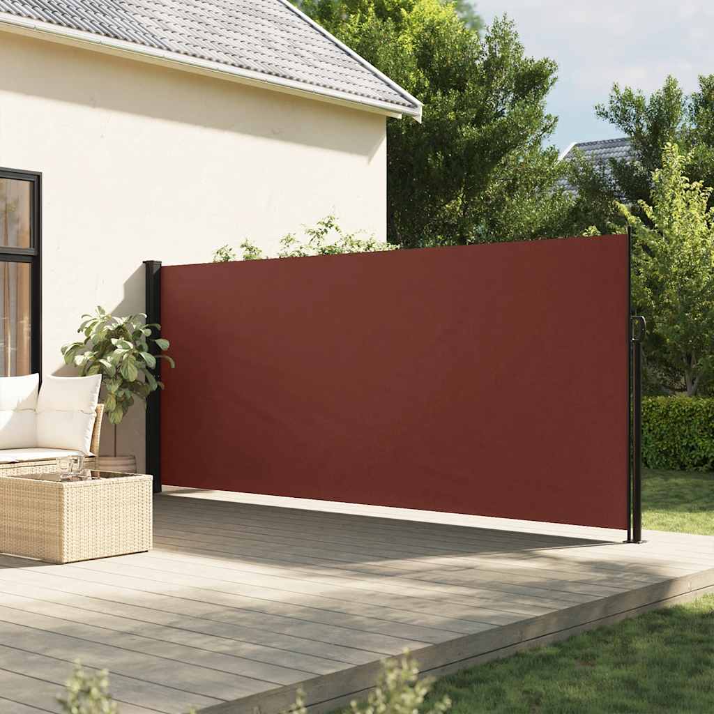 vidaXL Zwijana markiza boczna, brązowa, 180x300 cm