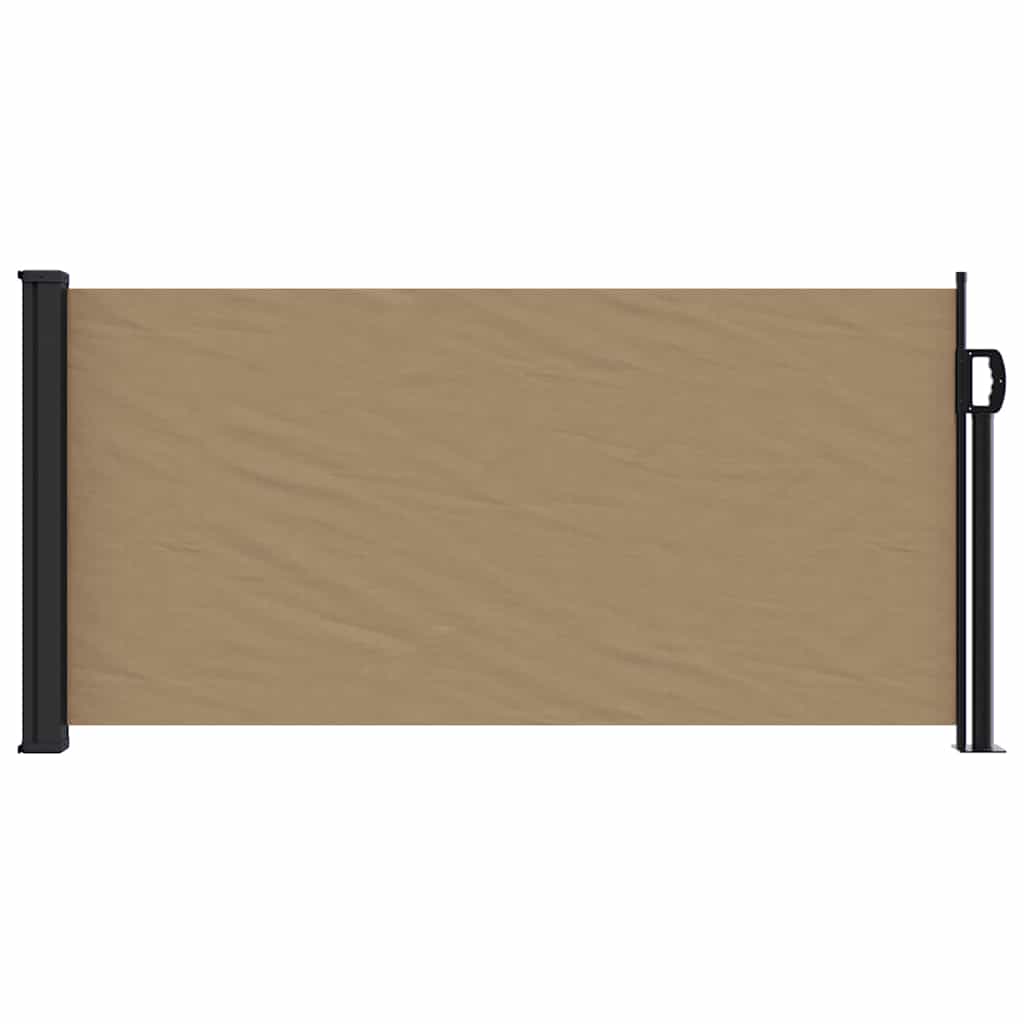 vidaXL Zwijana markiza boczna, taupe, 100x500 cm