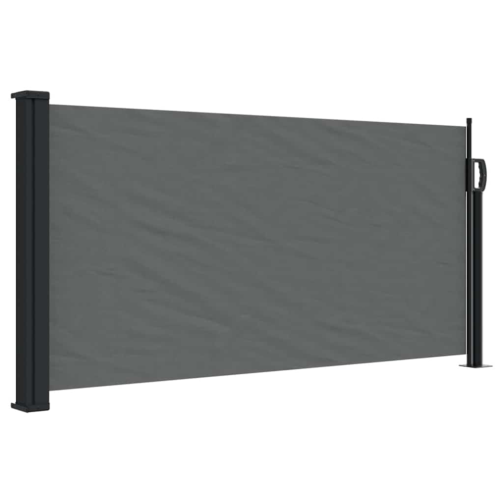 vidaXL Markiza boczna rozkładana antracytowa 100x500 cm
