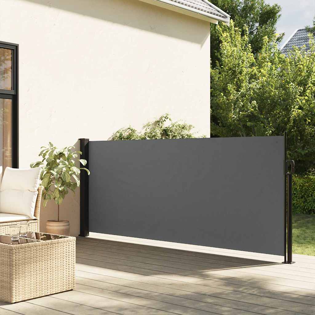 vidaXL Markiza boczna rozkładana antracytowa 100x500 cm