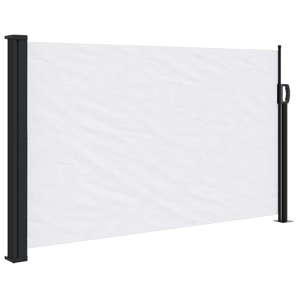 vidaXL Zwijana markiza boczna, biała, 120x500 cm