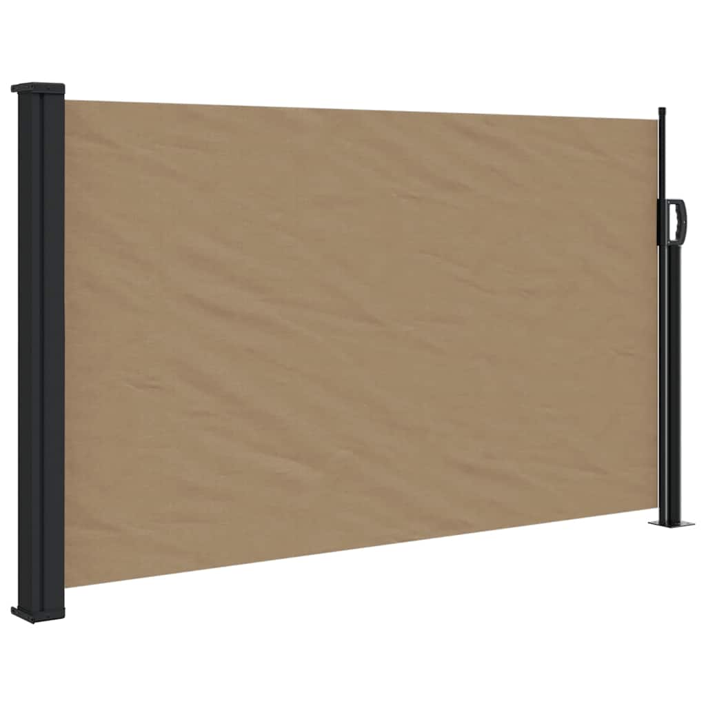 vidaXL Zwijana markiza boczna, taupe, 120x500 cm