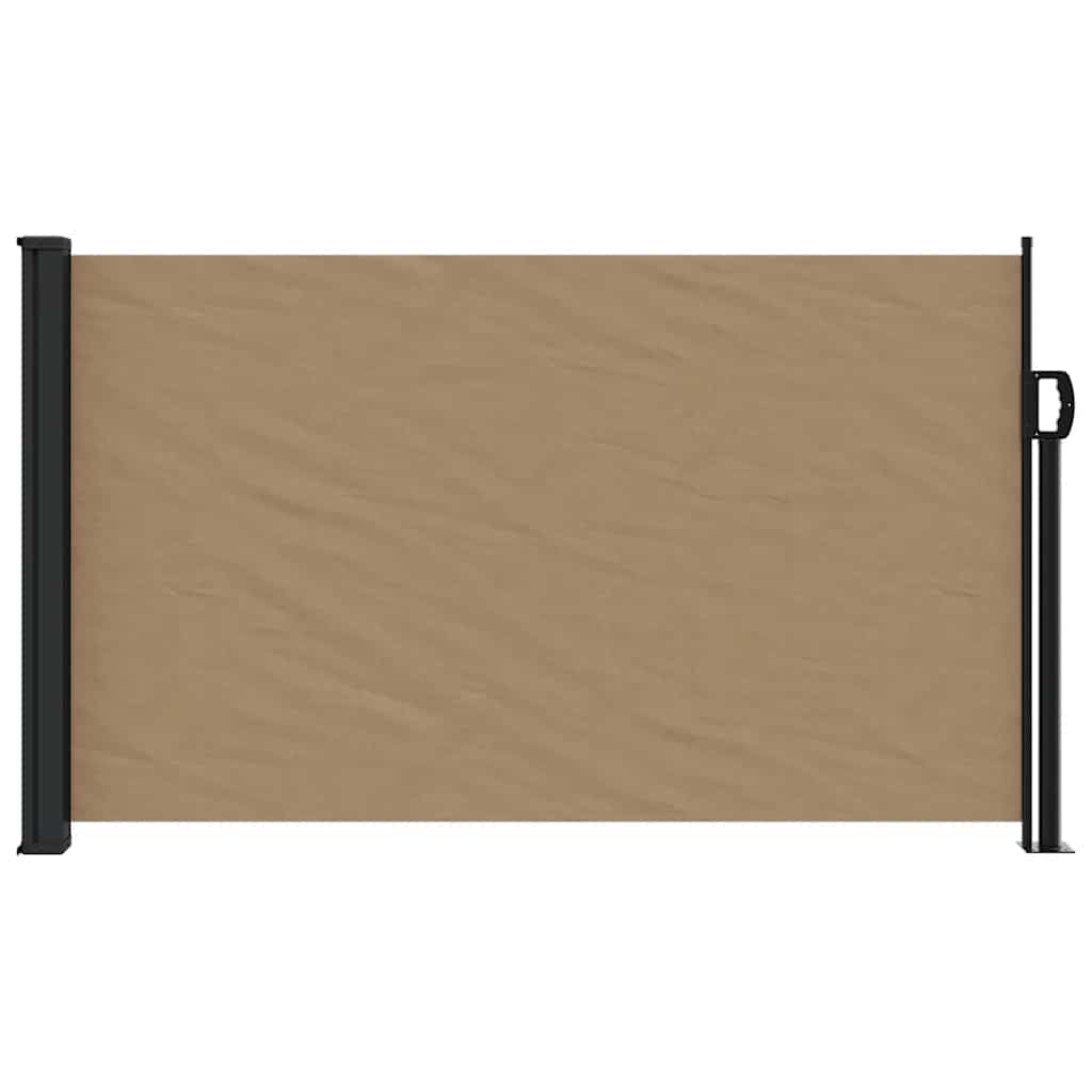 vidaXL Zwijana markiza boczna, taupe, 120x500 cm