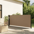 vidaXL Zwijana markiza boczna, taupe, 120x500 cm