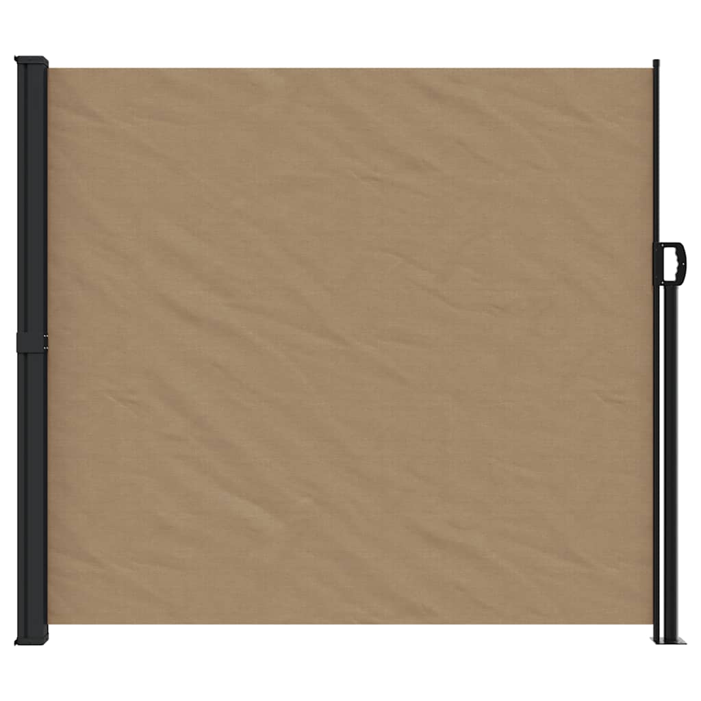 vidaXL Zwijana markiza boczna, taupe, 180x500 cm