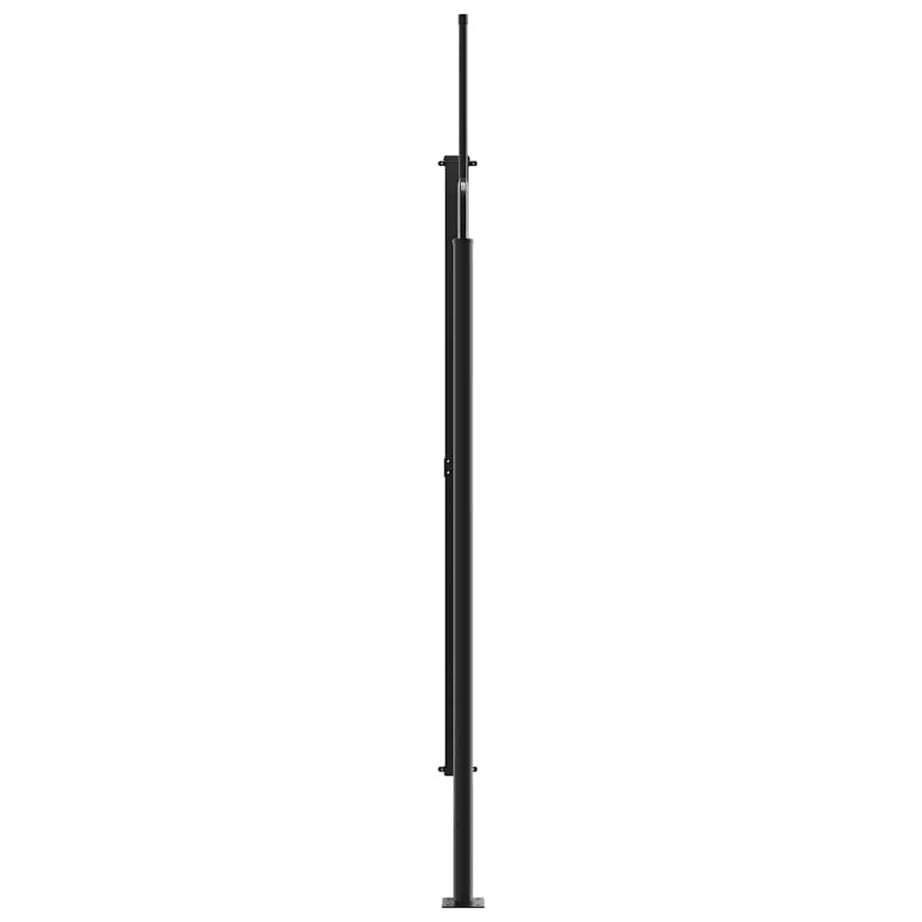 vidaXL Zwijana markiza boczna, antracytowa, 200x500 cm