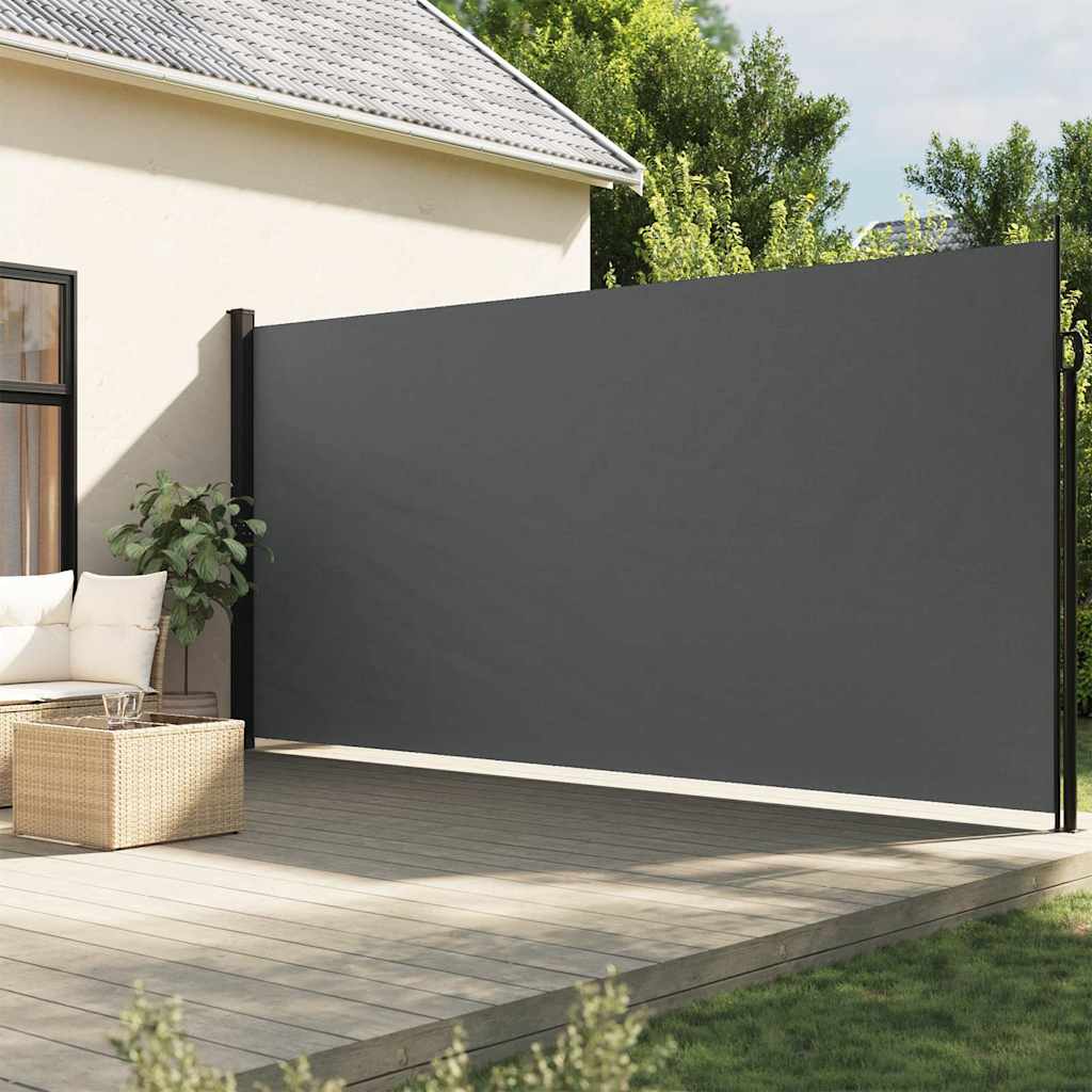 vidaXL Zwijana markiza boczna, antracytowa, 200x500 cm