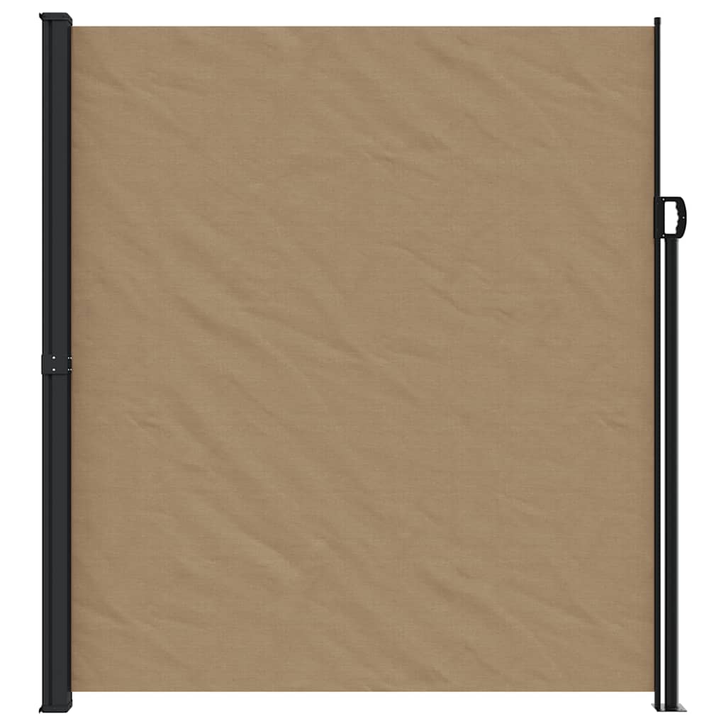 vidaXL Zwijana markiza boczna, taupe, 220x500 cm