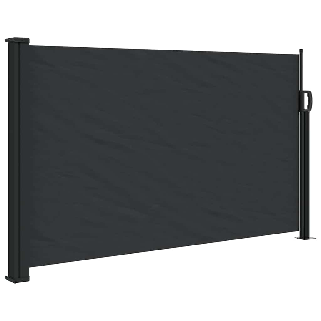 vidaXL Zwijana markiza boczna, czarna, 120 x 600 cm