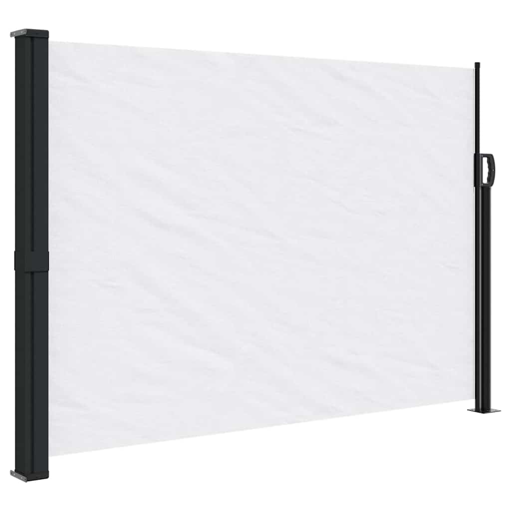 vidaXL Zwijana markiza boczna, biała, 140x600 cm