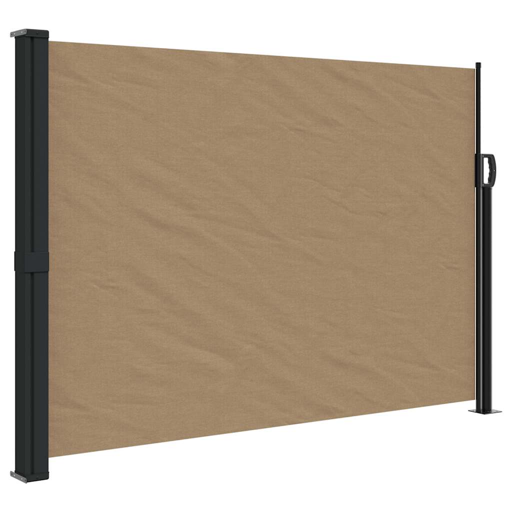 vidaXL Zwijana markiza boczna, taupe, 140x600 cm