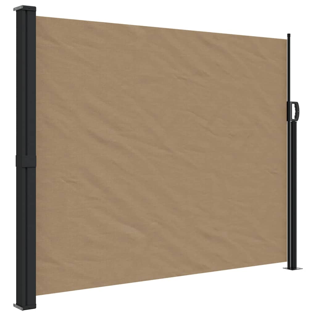 vidaXL Zwijana markiza boczna, taupe, 160x600 cm