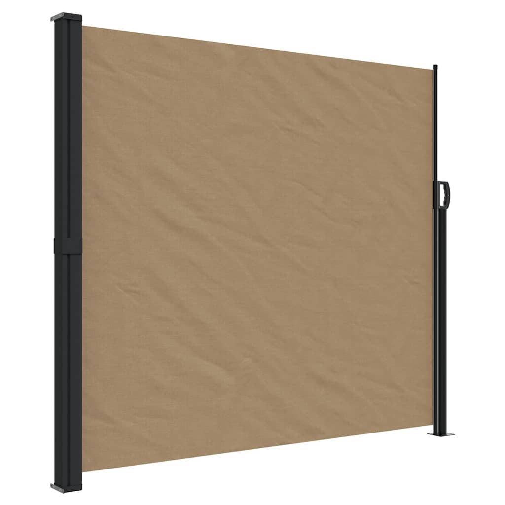 vidaXL Zwijana markiza boczna, taupe, 180x600 cm