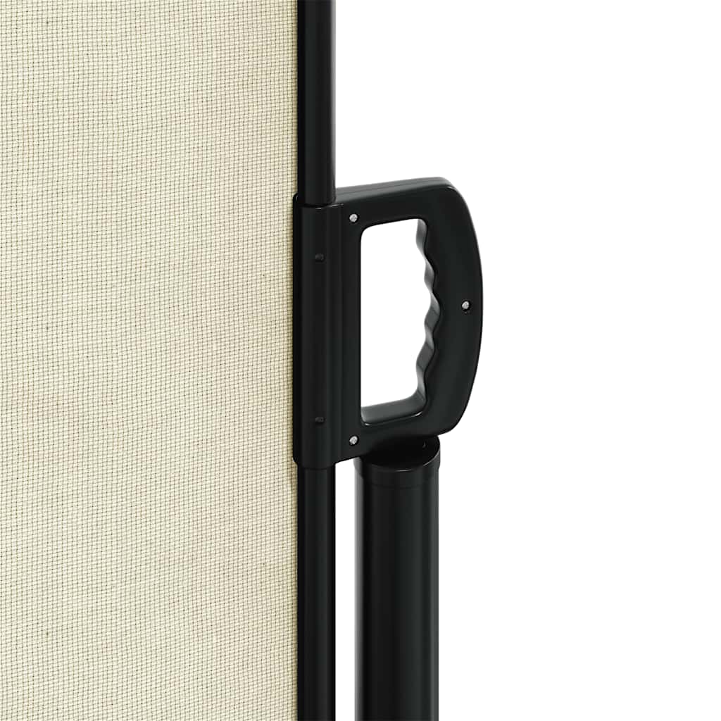 vidaXL Zwijana markiza boczna, kremowa, 200 x 600 cm